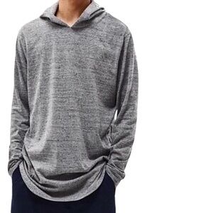 PACSUN Lightweight Heather Grey Longer Fit Hoodie